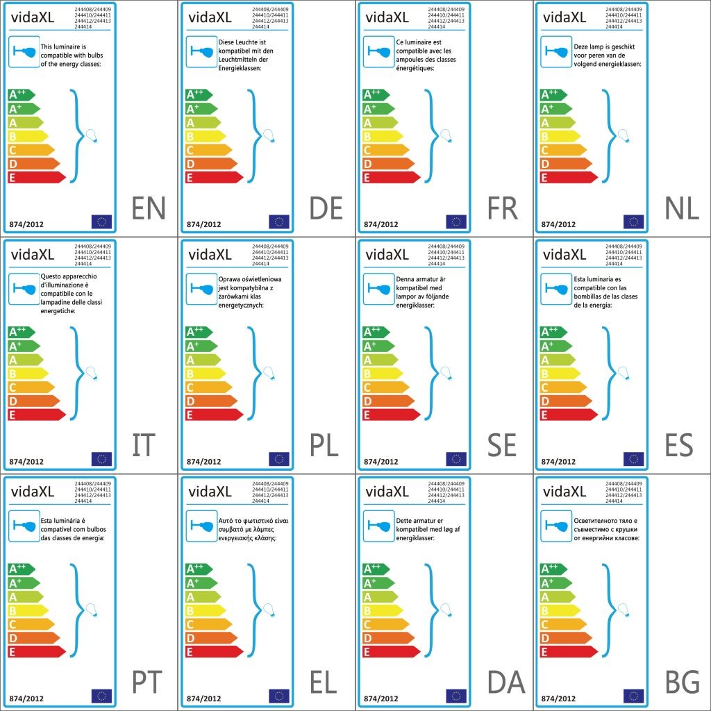 Ceiling Lamp for 2 Bulbs E27 Black and Gold